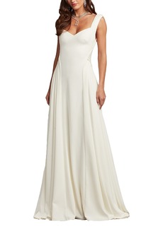 Tadashi Shoji Callaway Draped Open Back Gown