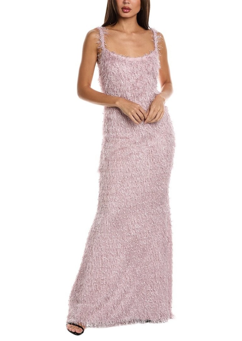 Tadashi Shoji Fringe Gown