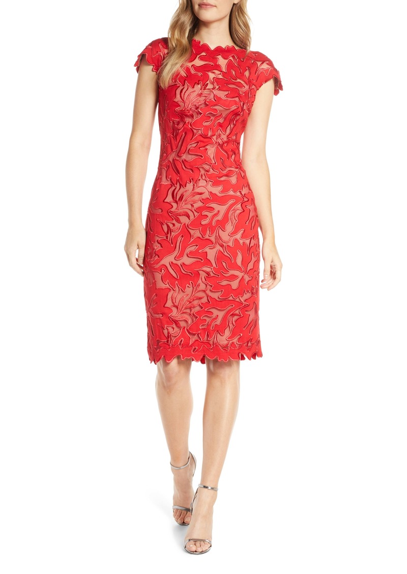 tadashi shoji lace cocktail dress