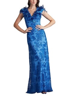 Tadashi Shoji Liana Floral Embellished Gown