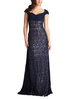 Tadashi Shoji Merced Sequin Embroidered Gown