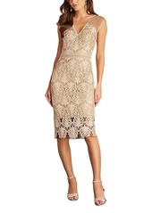 Tadashi Shoji Sequined Corded Lace Dress