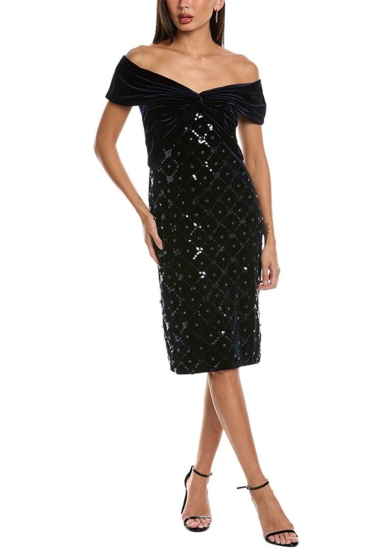 Tadashi Shoji Velvet Sheath Dress