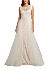 Tadashi Shoji Women's Alamo Dot Embroidered Bridal Gown - Ivory