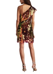 Tadashi Shoji Women's Bina Sequin Fringe Mini Dress - Bronze