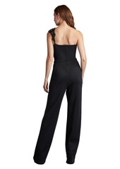 Tadashi Shoji Women's Tilly Embellished One-Shoulder Jumpsuit - Black