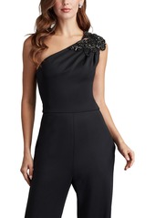 Tadashi Shoji Women's Tilly Embellished One-Shoulder Jumpsuit - Black