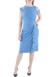 Tadashi Womens Gathered Knee-Length Cocktail and Party Dress