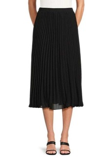 Tahari Accordion Pleat Midi Skirt