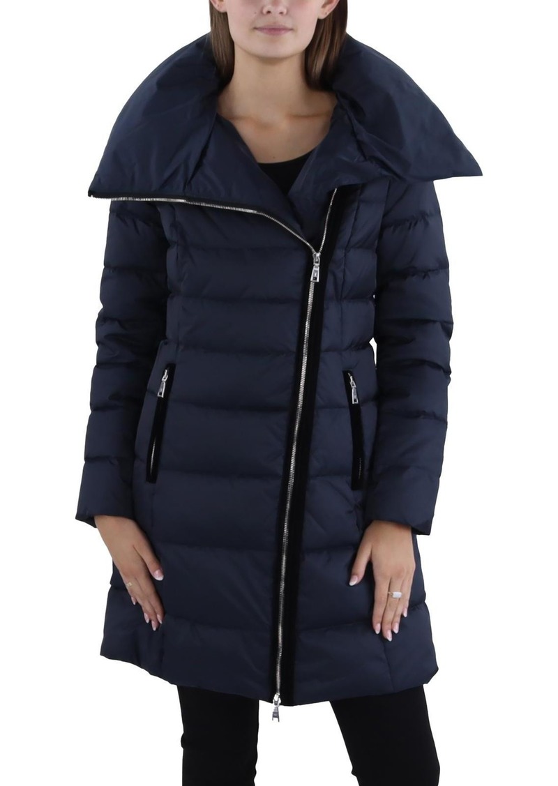 Tahari Brooklyn Womens Down Asymmetrical Puffer Coat