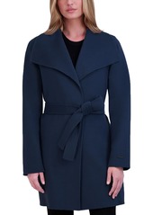 Tahari Elliott Womens Wool Blend Dressy Double Face Coat