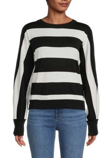 Tahari Striped Drop Shoulder Sweater