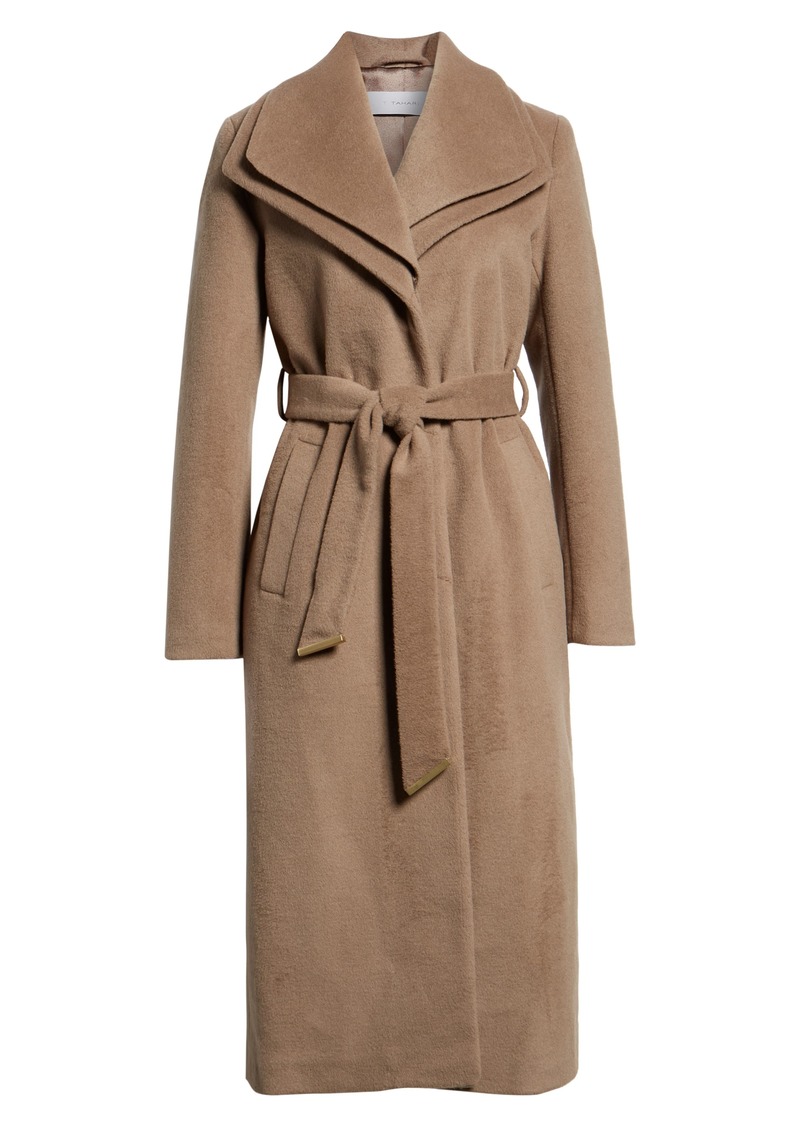 tahari alice wool maxi coat