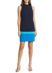 Tahari ASL Colorblock Sleeveless Shift Dress