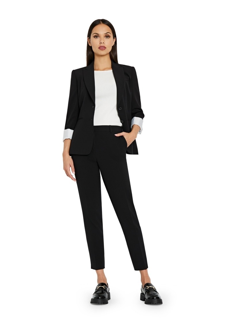 Tahari Asl Notched Two-Button Blazer - Black