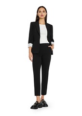 Tahari Asl Notched Two-Button Blazer - New Navy