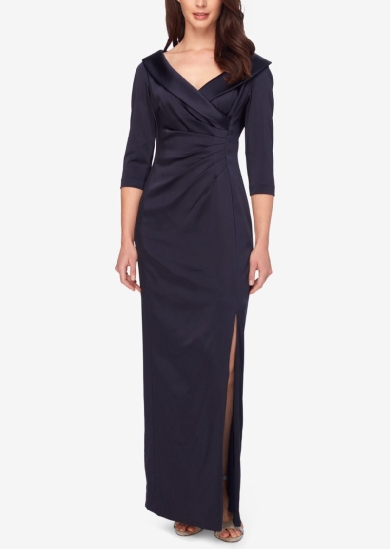 tahari portrait collar dress