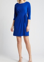 Tahari ASL Side Tie Long Sleeve Dress