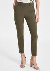 Tahari Asl Women's Classic Mid-Rise Straight-Leg Pants - Loden