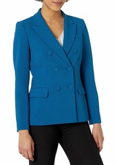 Tahari ASL Women's Double Breasted Jacket with Flap Pockets