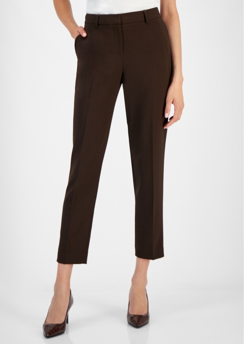 Tahari Asl Women's Mid-Rise Ankle Pants - Espresso