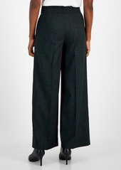 Tahari Asl Women's Mid-Rise Wide-Leg Pants - Spruce