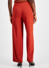 Tahari Asl Wide-Leg Pants - Brick