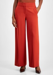 Tahari Asl Wide-Leg Pants - Brick