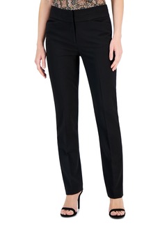 Tahari Asl Women's Mid-Rise Zip-Front Bootcut Pants - Black