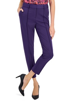 Tahari Asl Women's Piped-Seam Slim Ankle Pants - Prism Violet