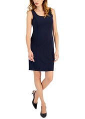 Tahari Asl Women's Scoop-Neck Sheath Dress - New Navy