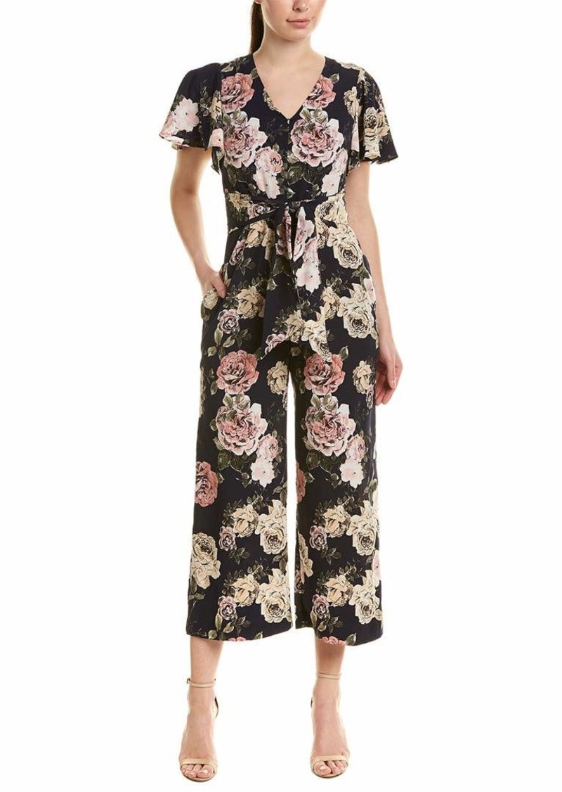 tahari floral jumpsuit