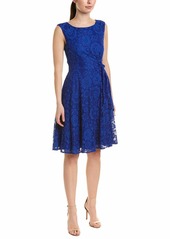 Tahari ASL Women's Sleeveless Side TIE LACE Dress