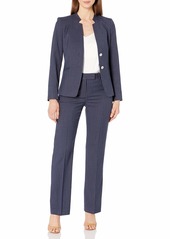 Tahari ASL Women's Star Collar Button Jacket and Trouser Suit