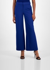 Tahari Asl Women's Wide-Leg Mid-Rise Pants - Shocking P