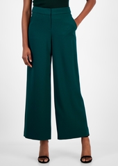 Tahari Asl Women's Wide-Leg Mid-Rise Pants - Mulberry