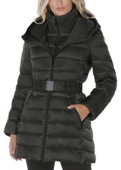 Tahari Faux-Fur Trim Hooded Puffer Coat, Created for Macy's