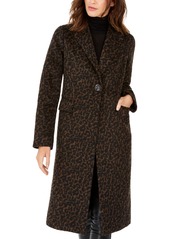 Tahari Leopard-Print Walker Coat