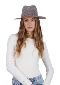 Tahari New York Tahari Women's Lightweight Packable Panama Hat with Faux Suede Band - Brown