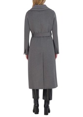 Tahari Women's Belted Wing-Collar Wrap Coat - Cinnamon