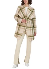 Tahari Women's Olivia Shawl Coat - Beige Combo