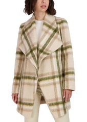 Tahari Women's Olivia Shawl Coat - Beige Combo