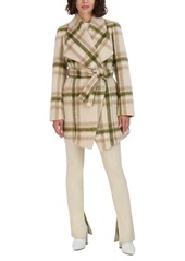 Tahari Women's Olivia Shawl Coat - Beige Combo