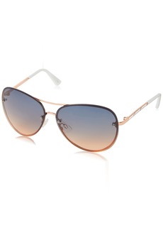 TAHARI womens Th651 Metal UV Protective Crystal Aviator Women s Sunglasses Wear Year Round Elegant Gifts for Women 63  63 mm US