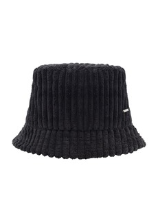 Tahari Women's Wide Wale Corduroy Bucket Hat - Chic and Stylish Headwear Packable for Travel - Black
