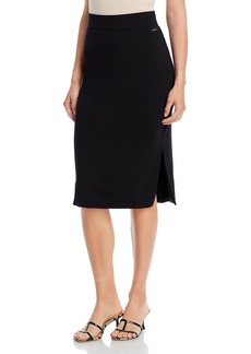 Tahari Womens Double Layer Knee Length Pencil Skirt