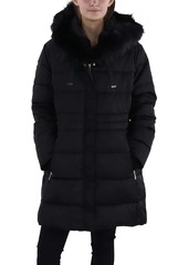 Tahari Womens Down Puffer Quilted Coat