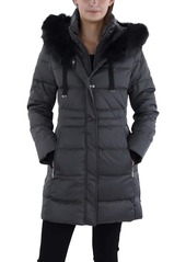 Tahari Womens Down Puffer Quilted Coat