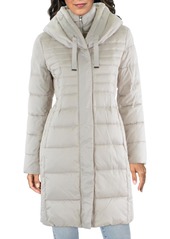 Tahari Womens Oversized Outerwear Puffer Jacket