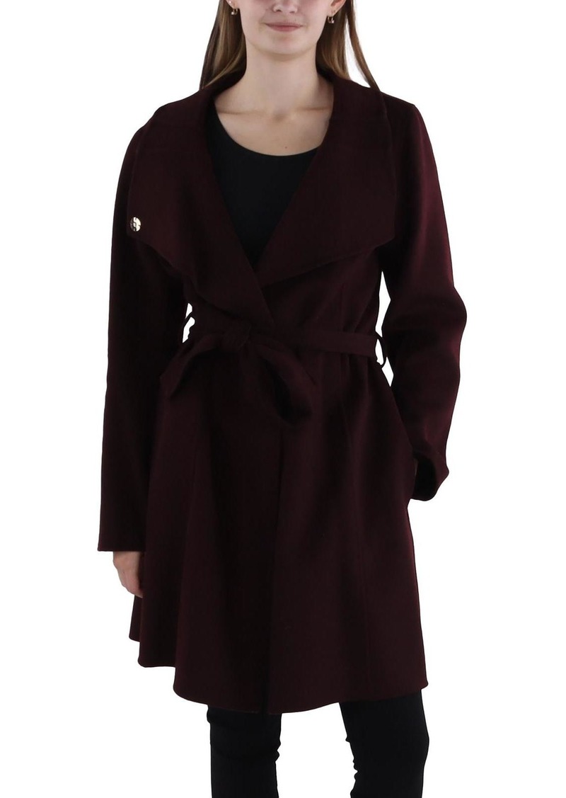 Tahari Womens Wool Blend Warm Wool Coat